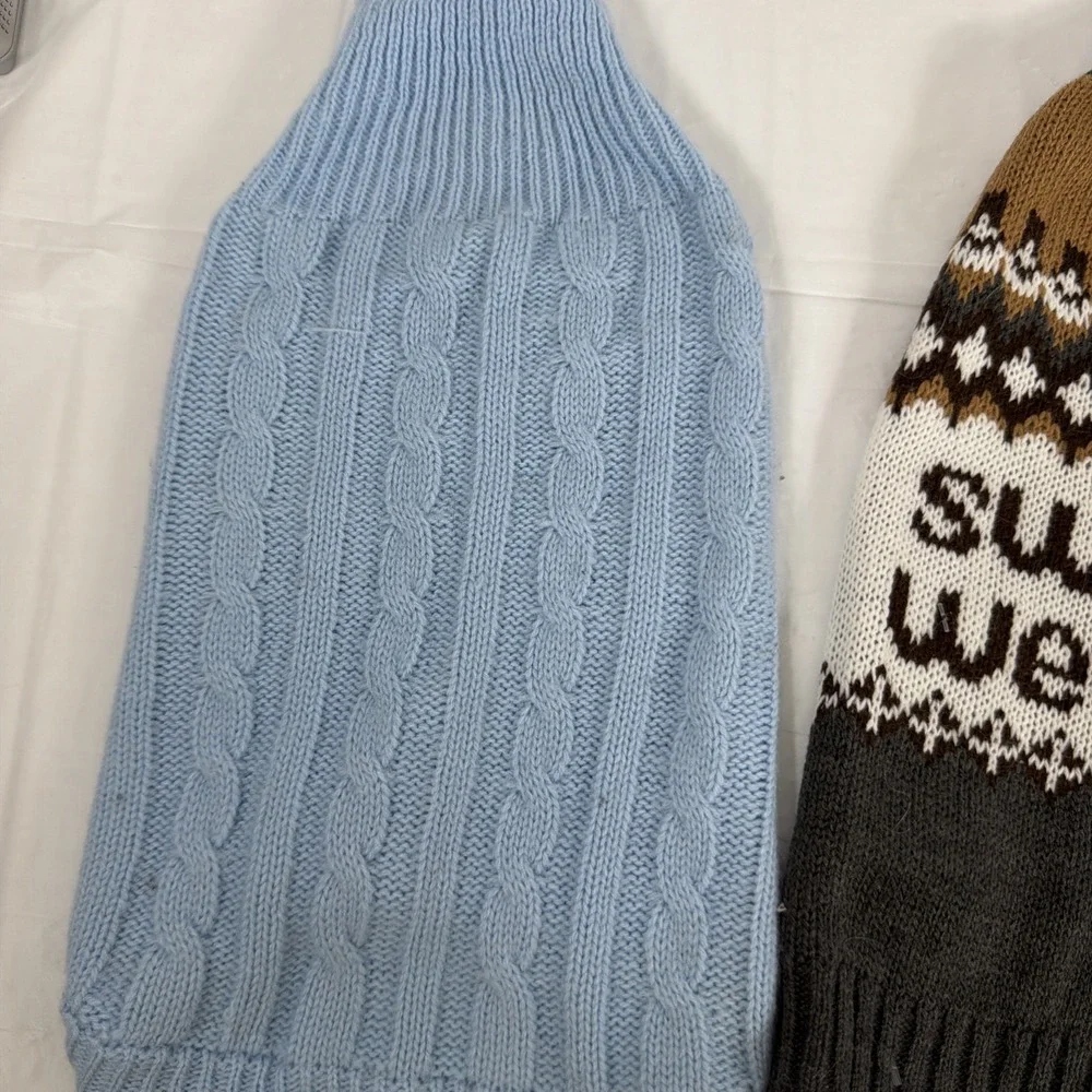 2 DOG‎ SWEATERS -Size XS